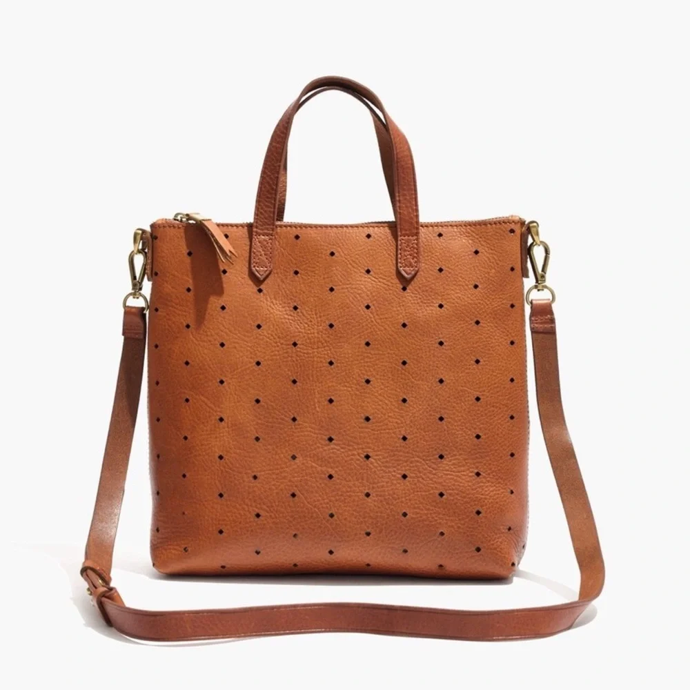 Madewell Brown Perforated Crossbody Bag - Picture 16 of 16
